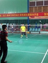 海南区域公司羽毛球俱乐部组织“卓越杯”体育文化节赛前训练